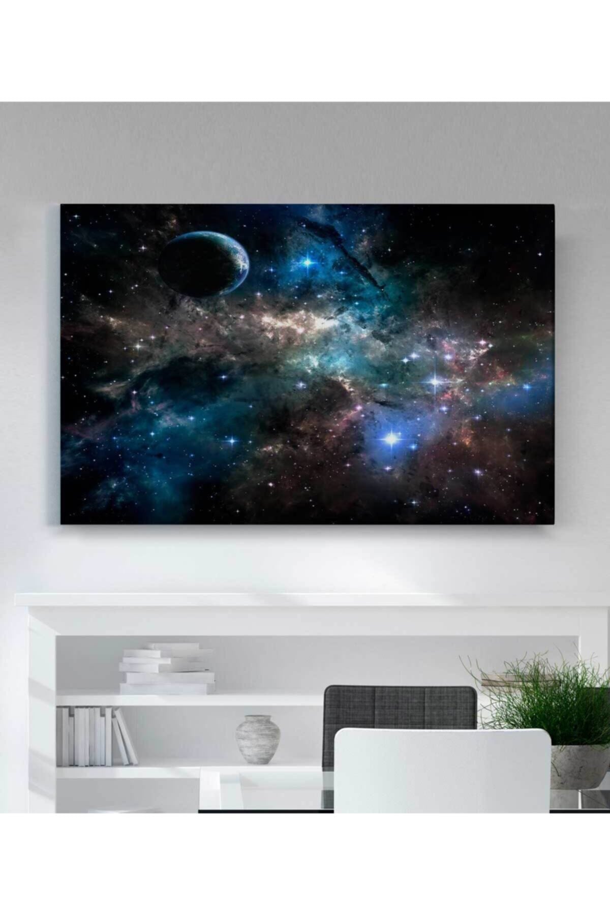 Galaxy Bulutsu Uzay Kanvas Tablo