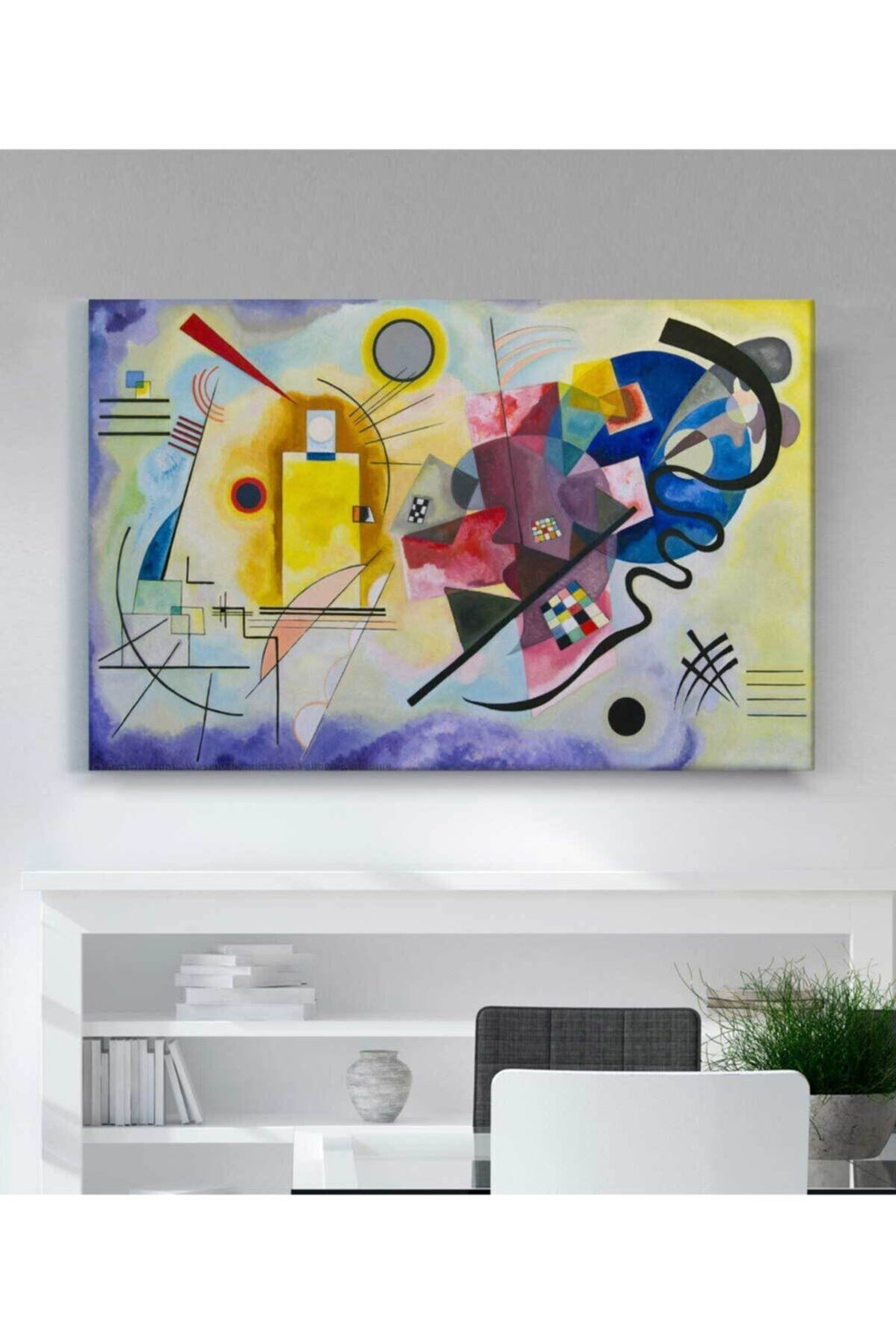 Wassily Kandinsky Sarı Kırmızı Ve Mavi Kanvas Tablo