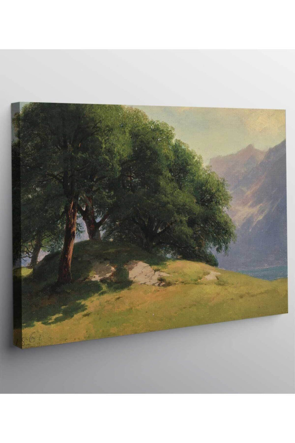 Alexandre Calame Ceviz Ağaçları Kanvas Tablo