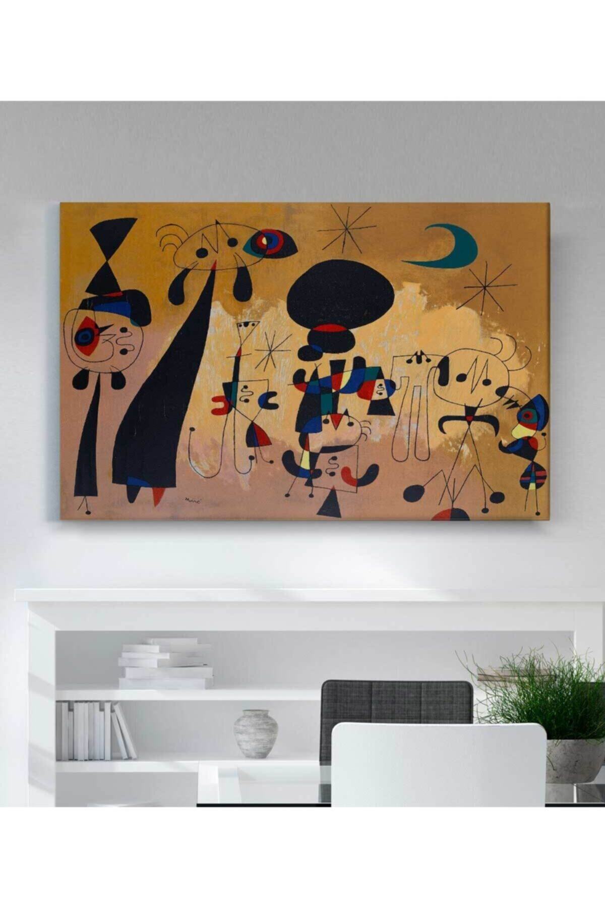 Joan Miro-gece Kanvas Tablo