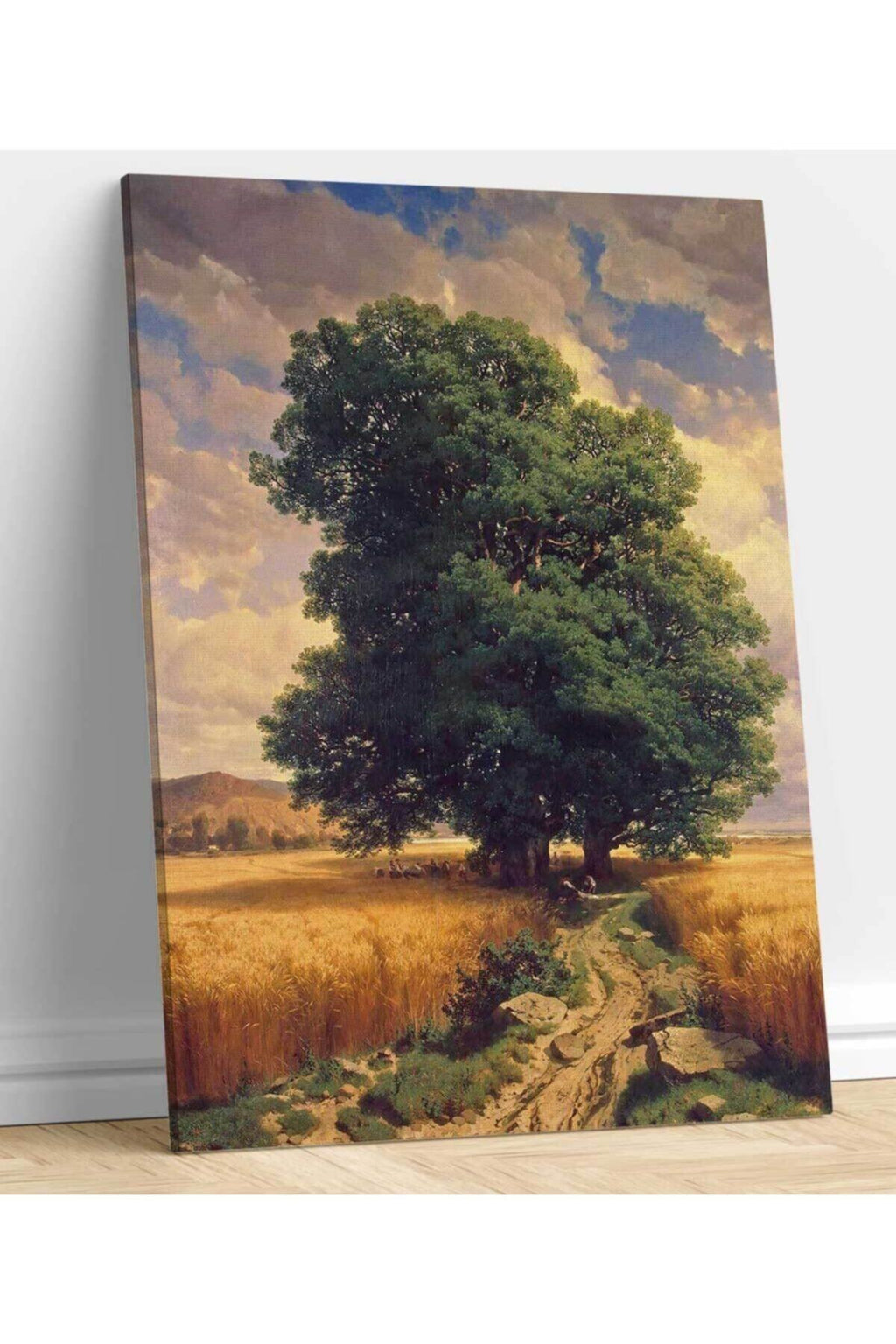 Alexandre Calame Meşe Ağacı Kanvas Tablo