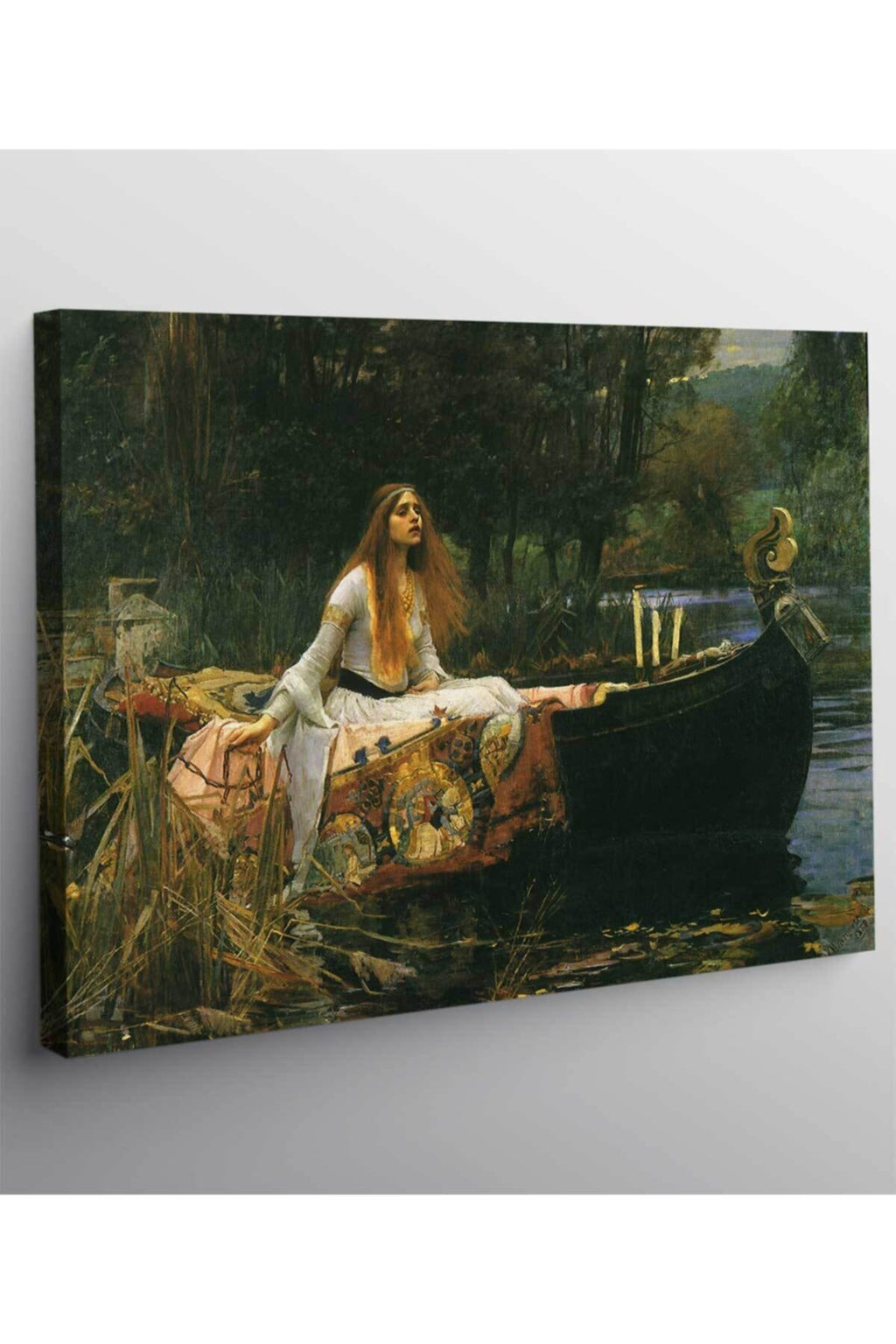 John William Waterhouse - The Lady Of Shalott Kanvas Tablo