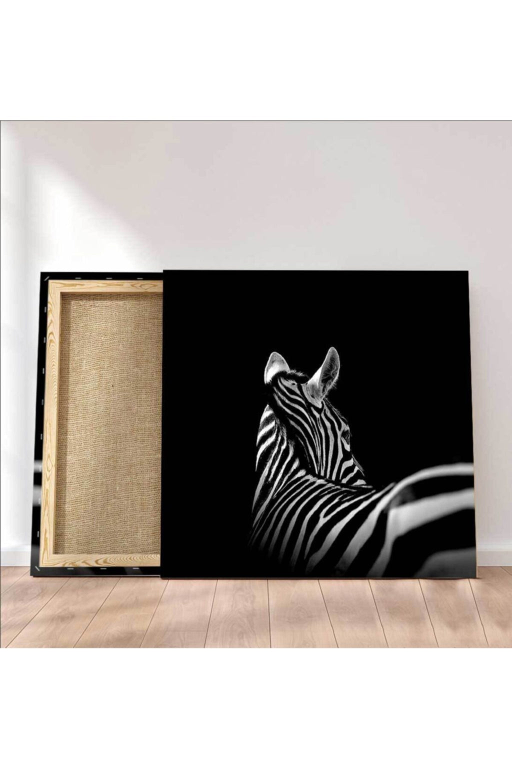 Zebra Siyah Beyaz Kanvas Tablo
