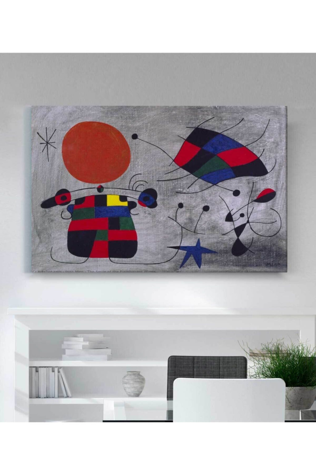 Joan-miro-flamboyant Wings Gülümseme Kanvas Tablo