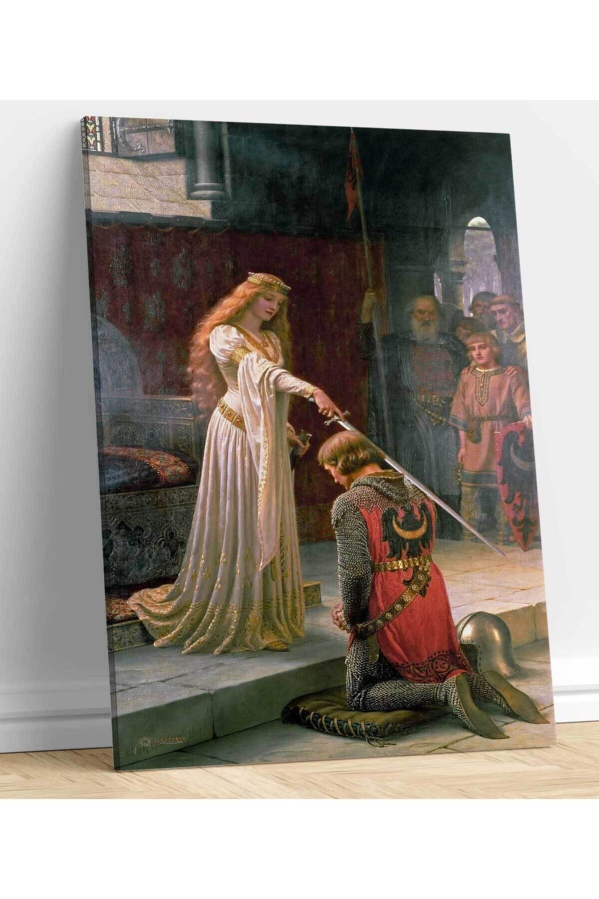 Edmund Blair Leighton Accolade Kanvas Tablo
