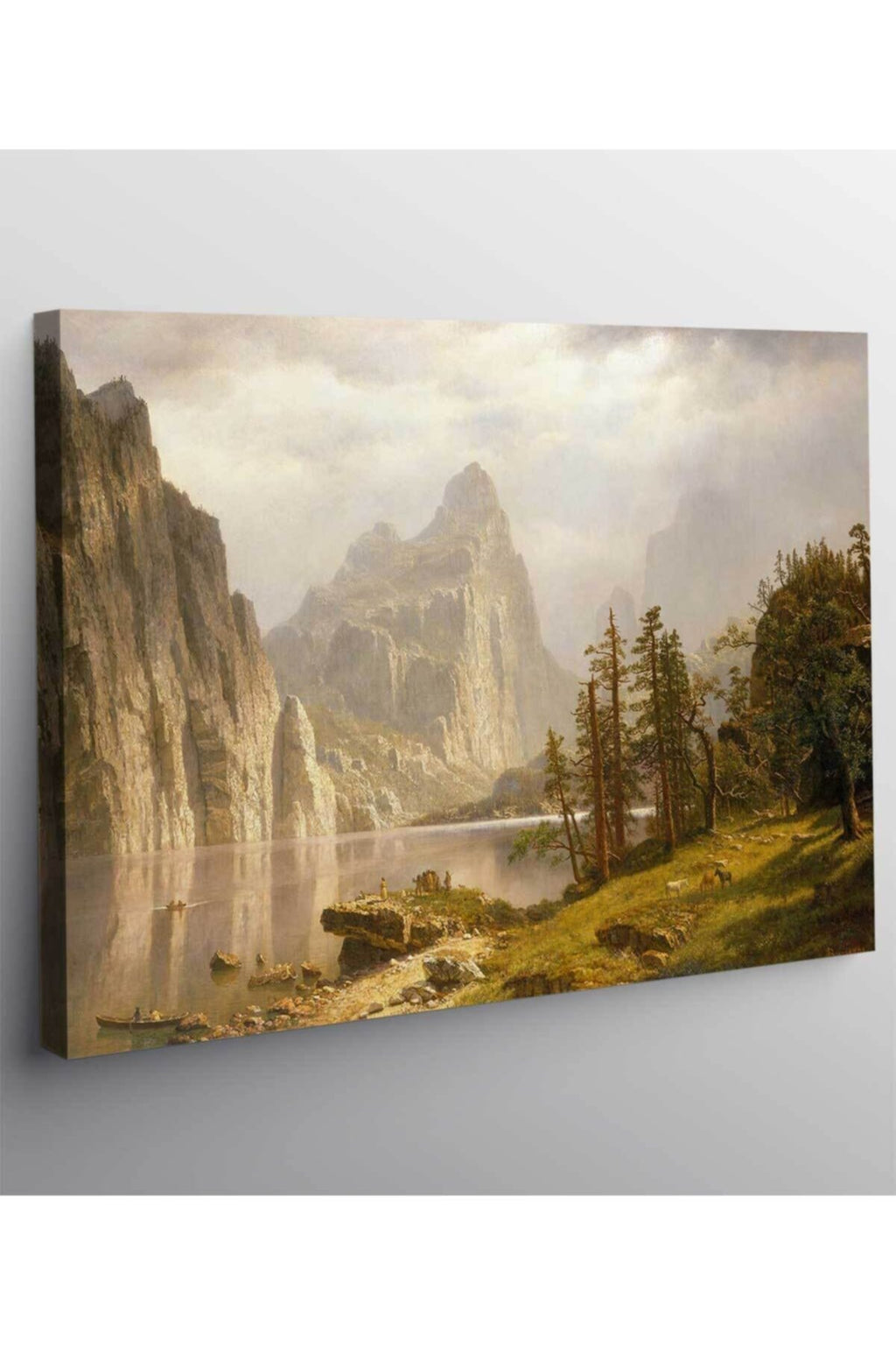 Albert Bierstadt Merced Nehri Yosemite Kanvas Tablo