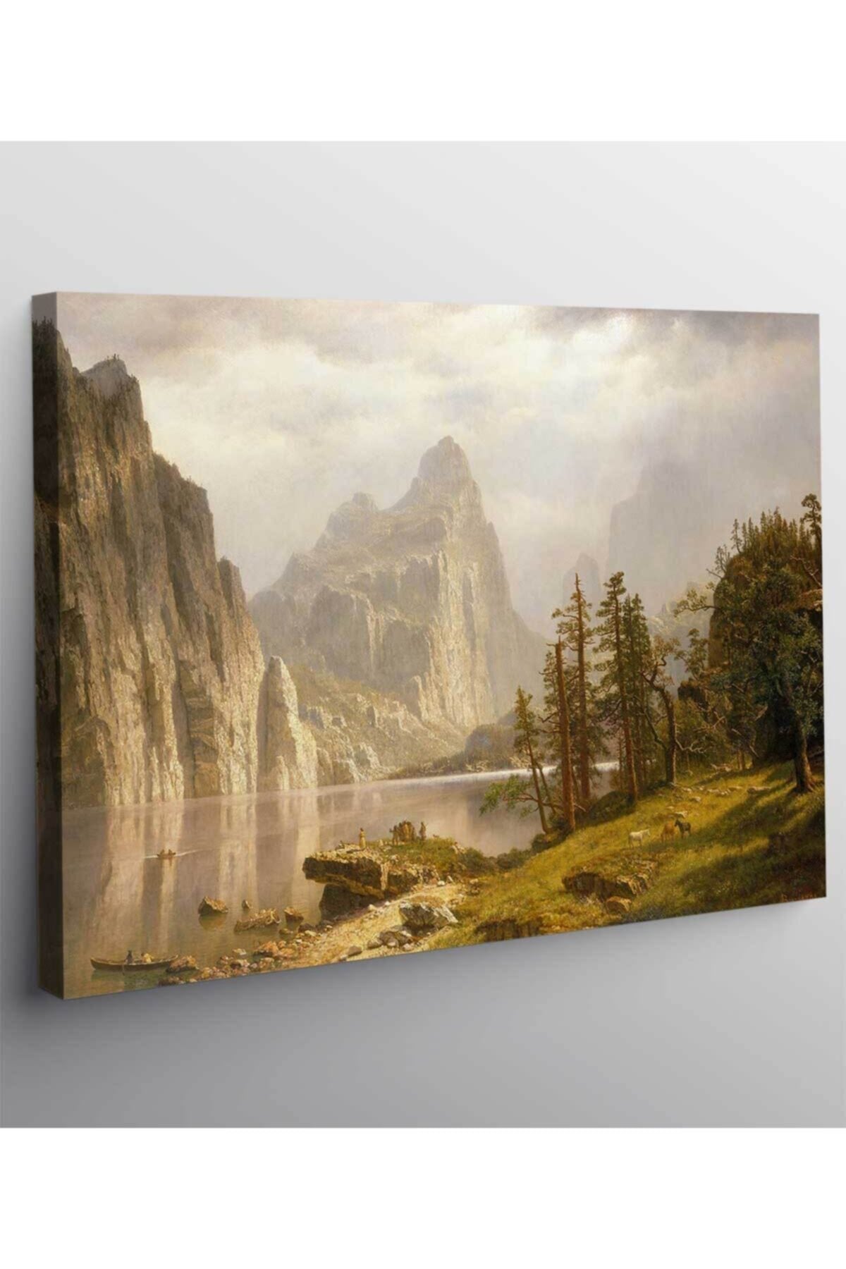 Albert Bierstadt Merced Nehri Yosemite Kanvas Tablo