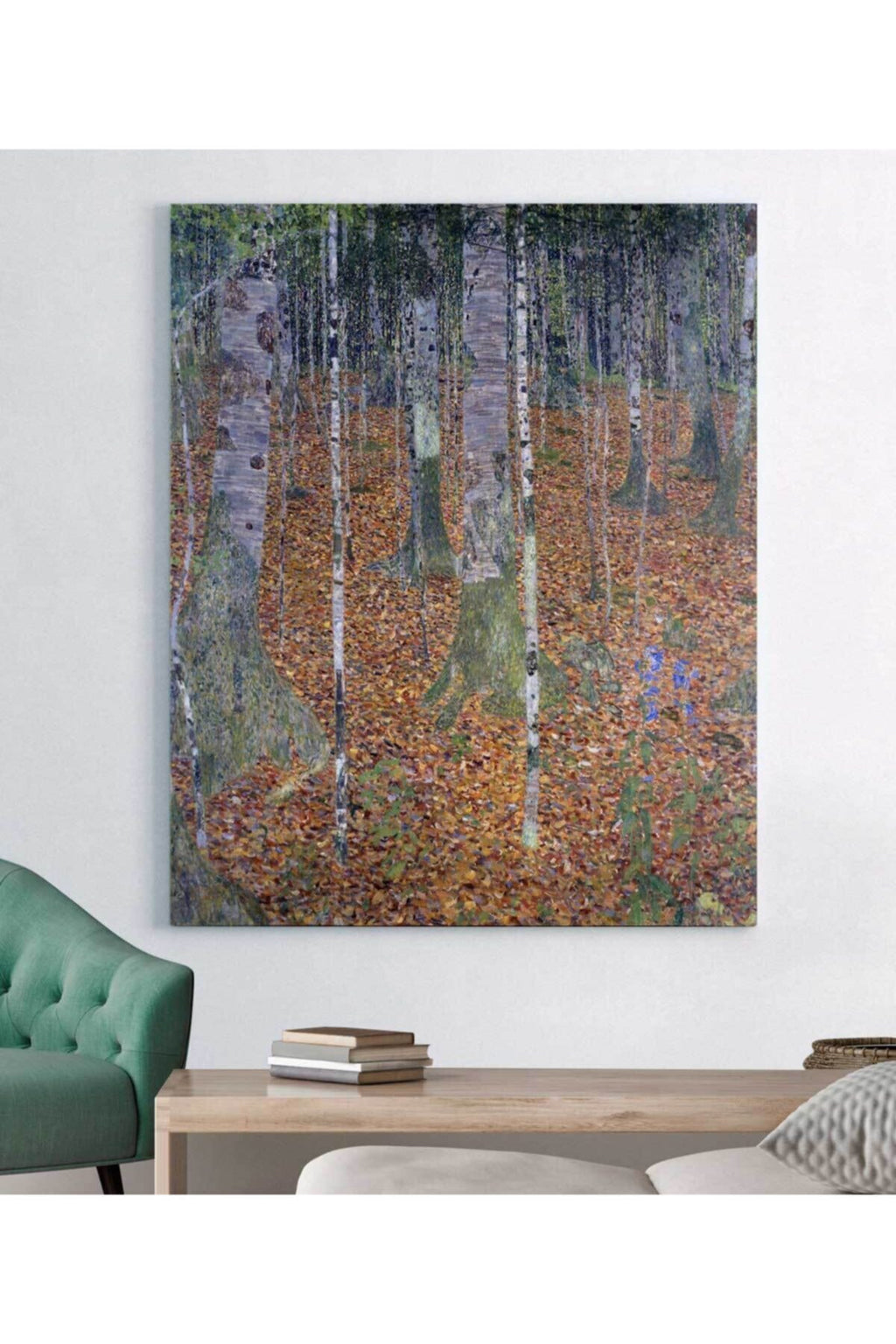 Gustav Klimt Birch Forest Kanvas Tablo