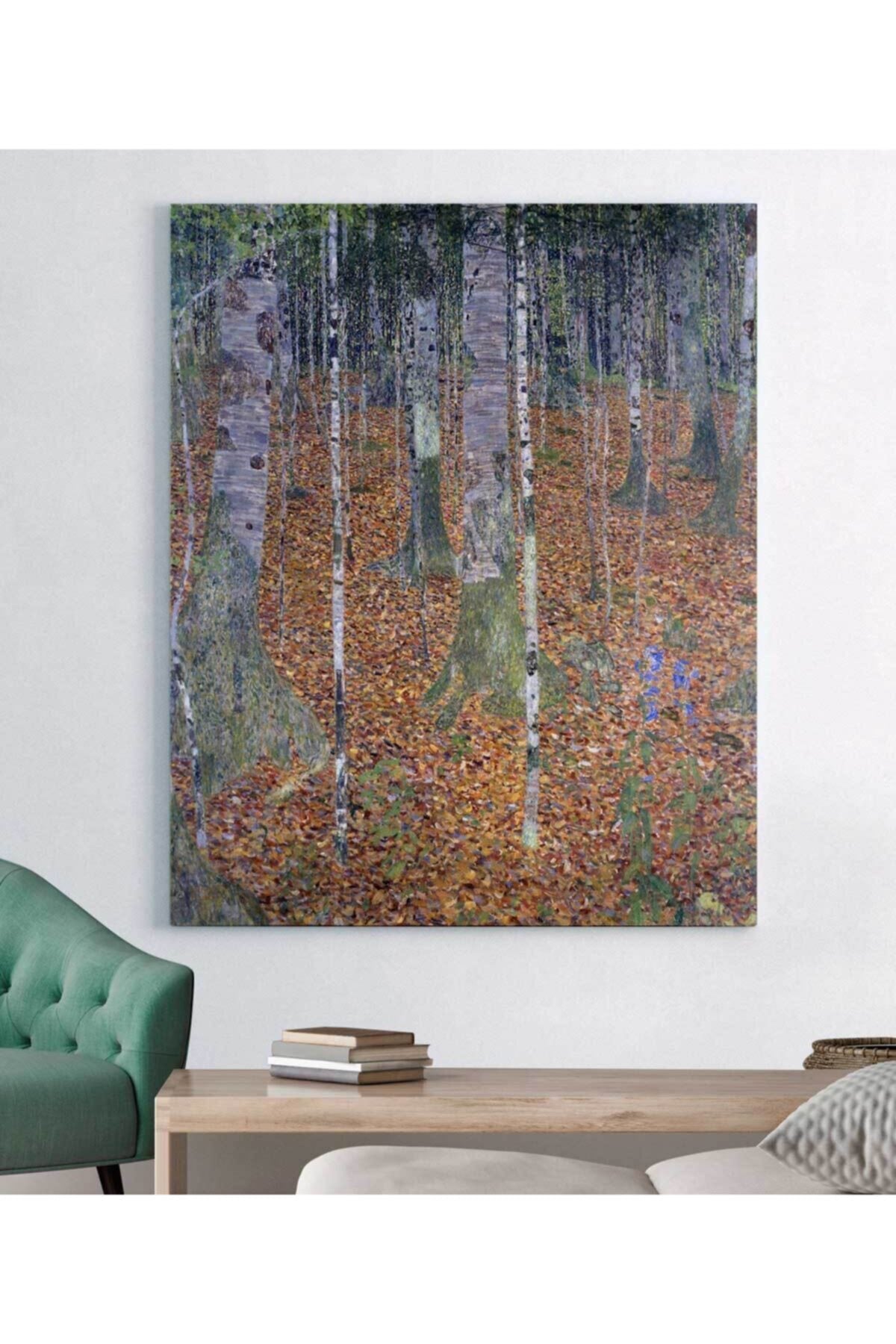 Gustav Klimt Birch Forest Kanvas Tablo