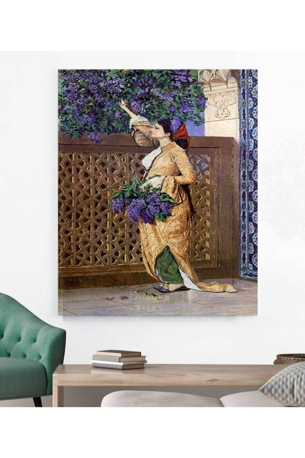 Osman Hamdi Bey Leylak Toplayan Kız Kanvas Tablo