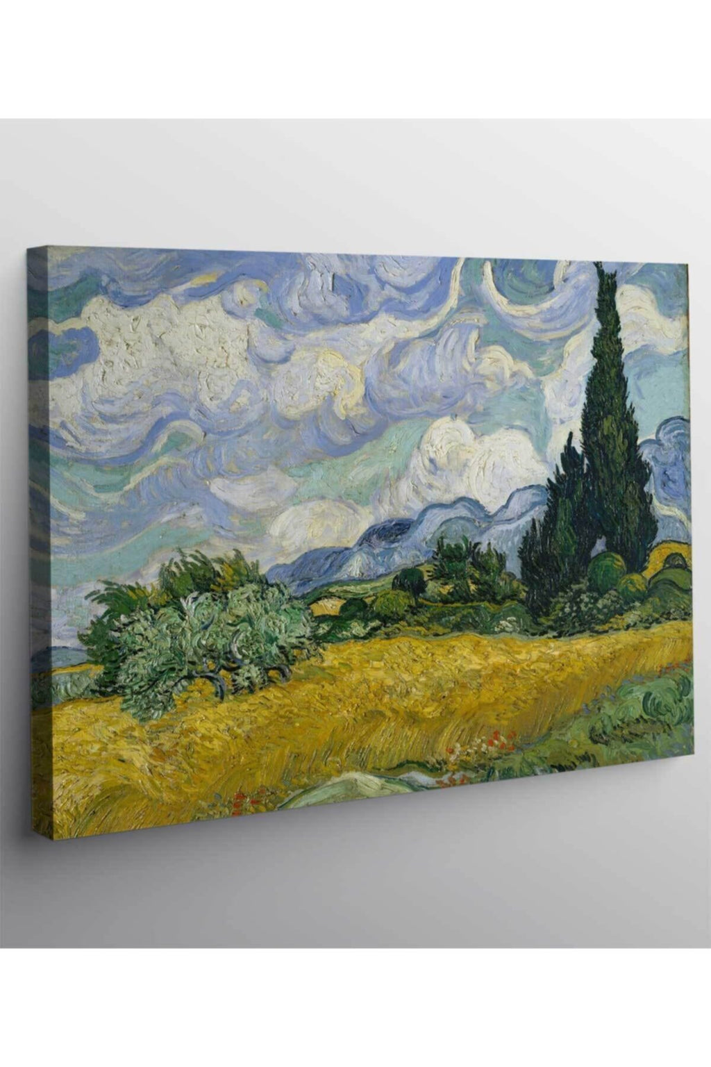 Vincent Van Gogh Selvi Ağaçlı Buğday Tarlası