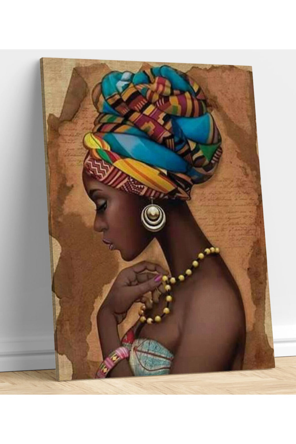 Afrikalı Zenci Kadın Kanvas Tablo