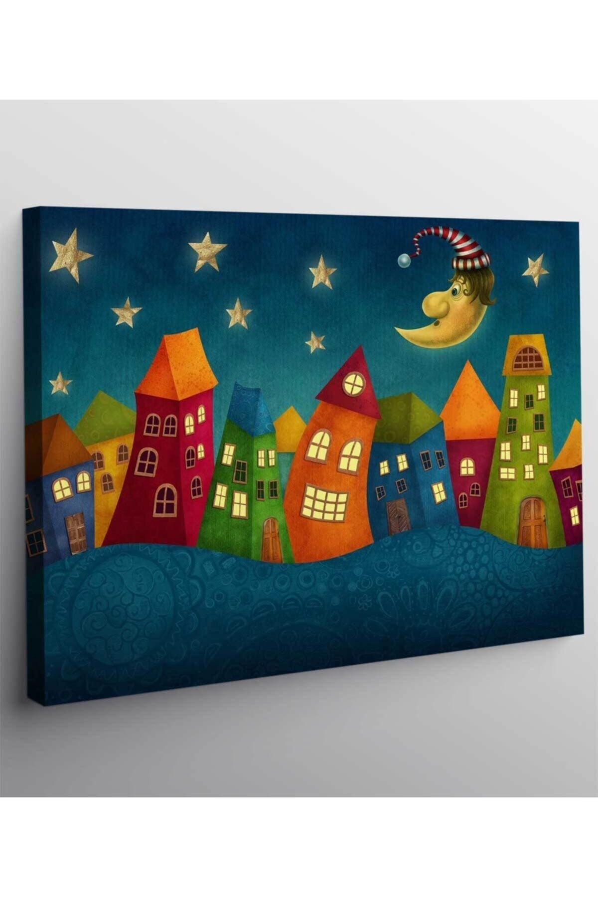 Cartoon City Kanvas Tablo