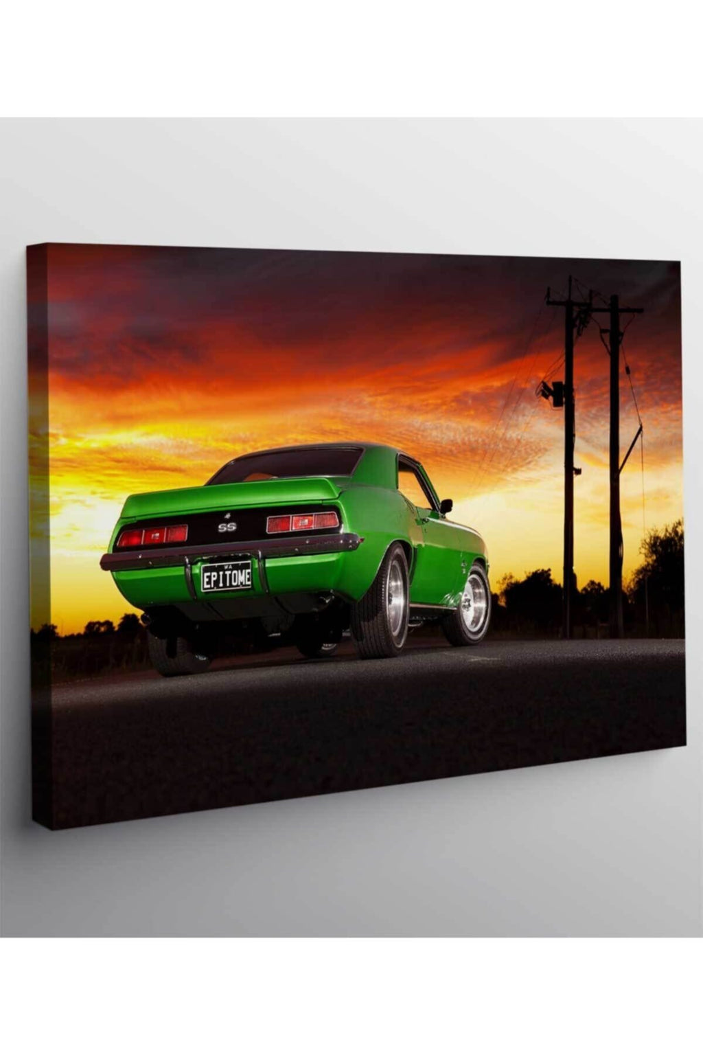 Chevrolet Camaro Araba Kanvas Tablo