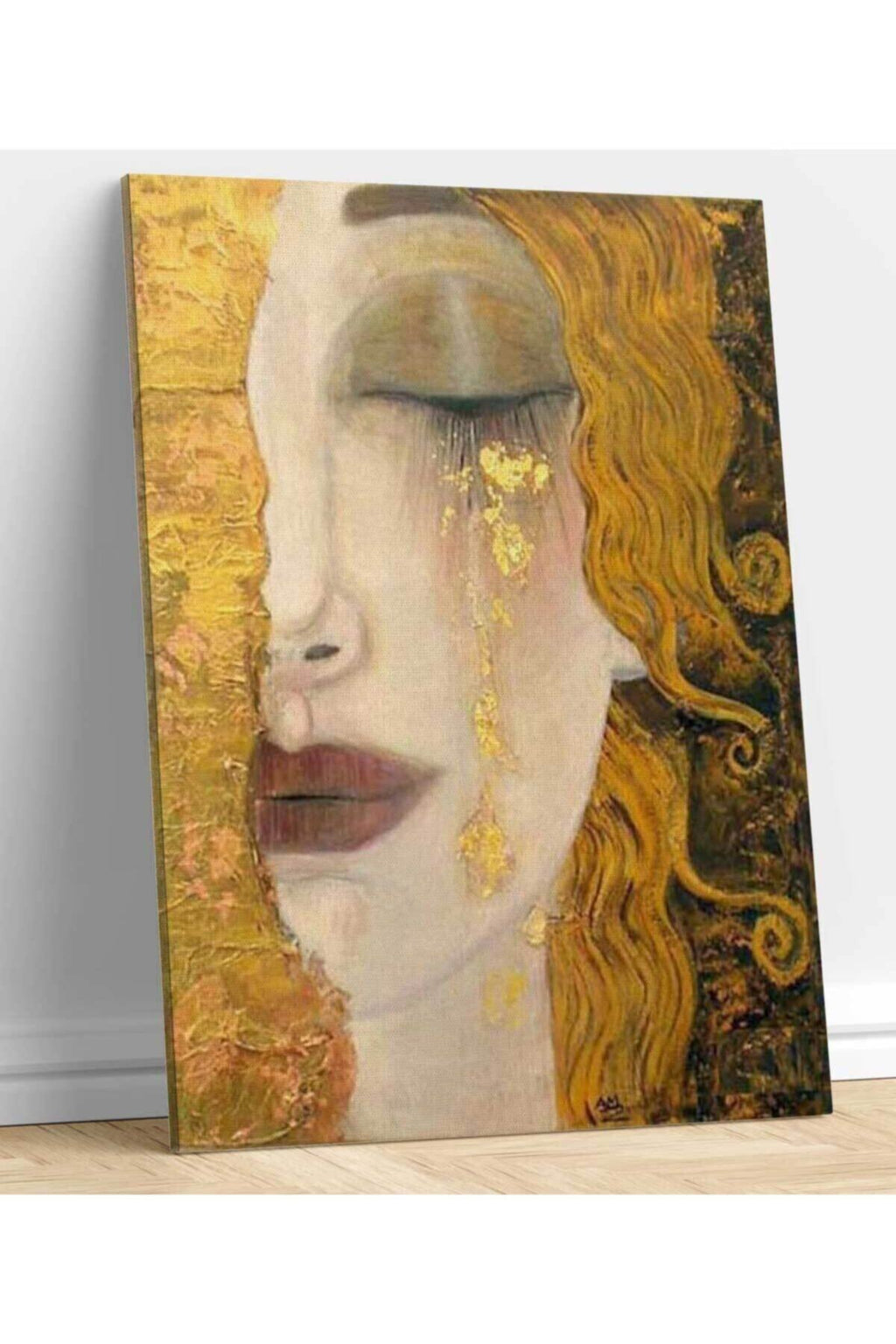 Gustav Klimt Golden Tears Kanvas Tablo