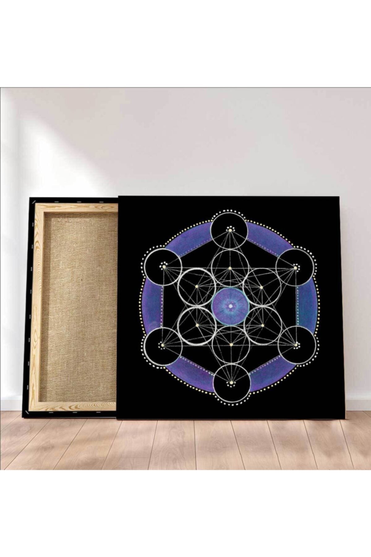 Yaşam Çiçeği Sri Yantra Kanvas Tablo
