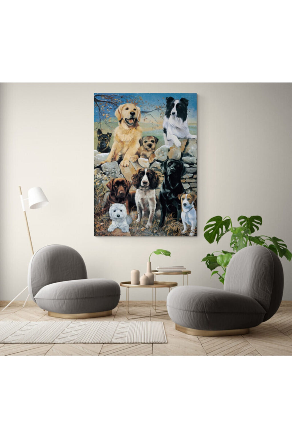 Köpek Resimi- Kanvas Tablo