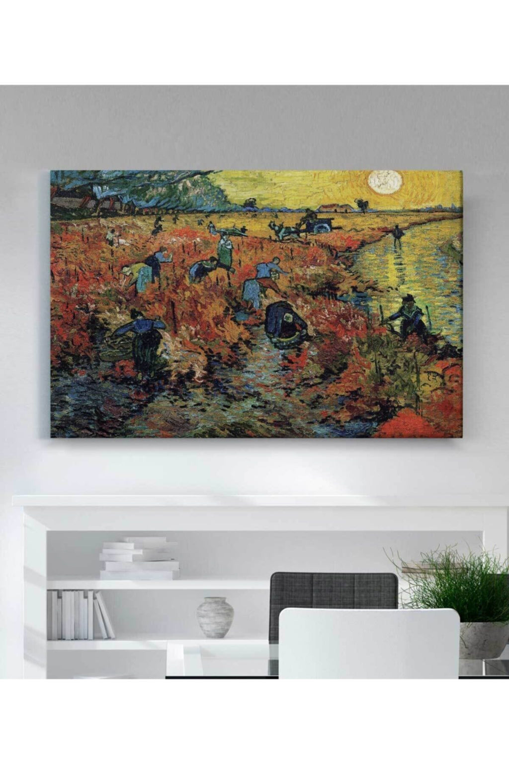 Vincent Van Gogh Red Vineyards Kanvas Tablo